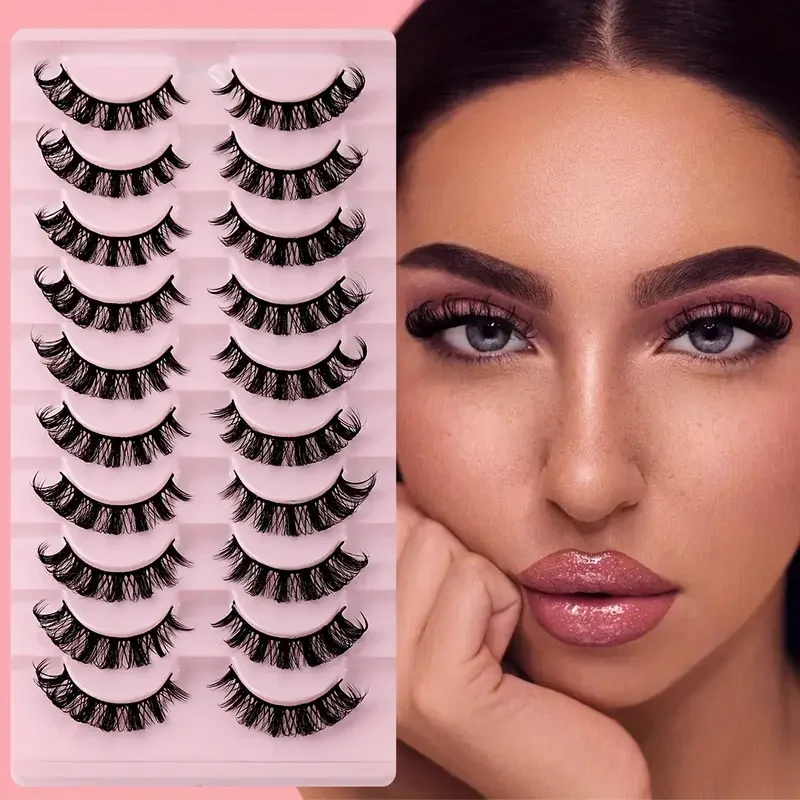 10 Pairs D Curl Russian Strip Lashes Fluffy Faux Mink Lashes 3D False Eyelashes Russian Volume Eyelashes Manga Eyelashes Makeup
10 Pairs D Curl Russian Strip Lashes Fluffy Faux Mink Lashes 3D False Eyelashes Russian Volume Eyelashes Manga Eyelashes Makeup