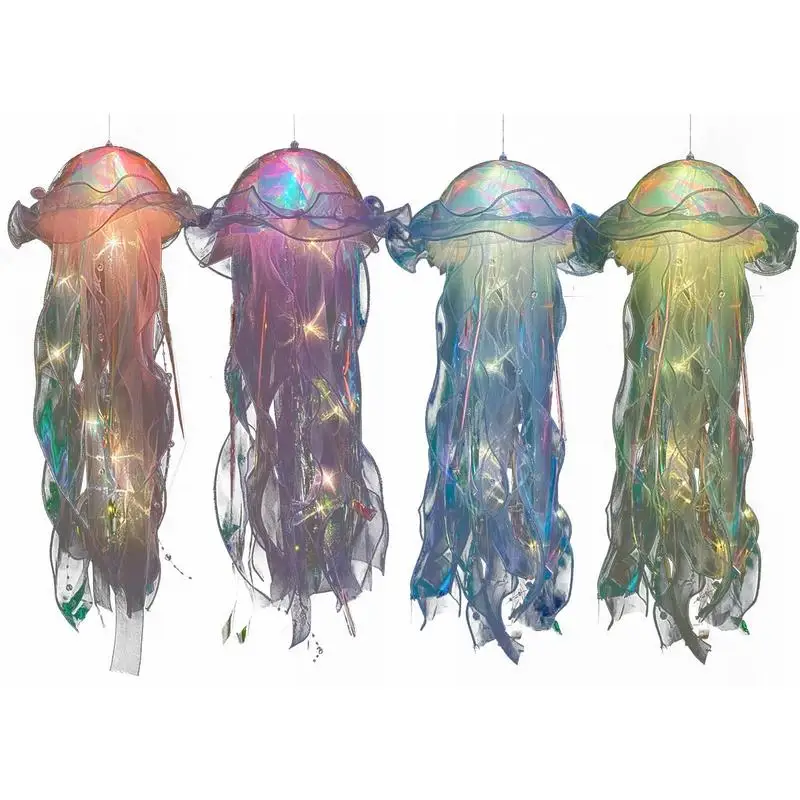Jellyfish Lantern Lamp Under The Sea Theme Party Decor Colorful Ocean Mermaid Jellyfish LED Light DIY Birthday Party Decoration
Jellyfish Lantern Lamp Under The Sea Theme Party Decor Colorful Ocean Mermaid Jellyfish LED Light DIY Birthday Party Decoration