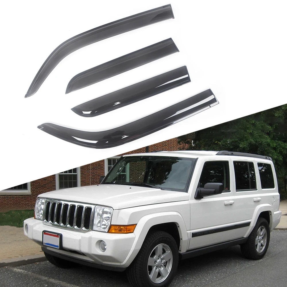 Ветровые дефлекторы для боковых окон автомобиля Jeep Commander 2006-2010, козырек от дождя для двери, козырек для вентиляции, козырек от темного дыма
Ветровые дефлекторы для боковых окон автомобиля Jeep Commander 2006-2010, козырек от дождя для двери, козырек для вентиляции, козырек от темного дыма