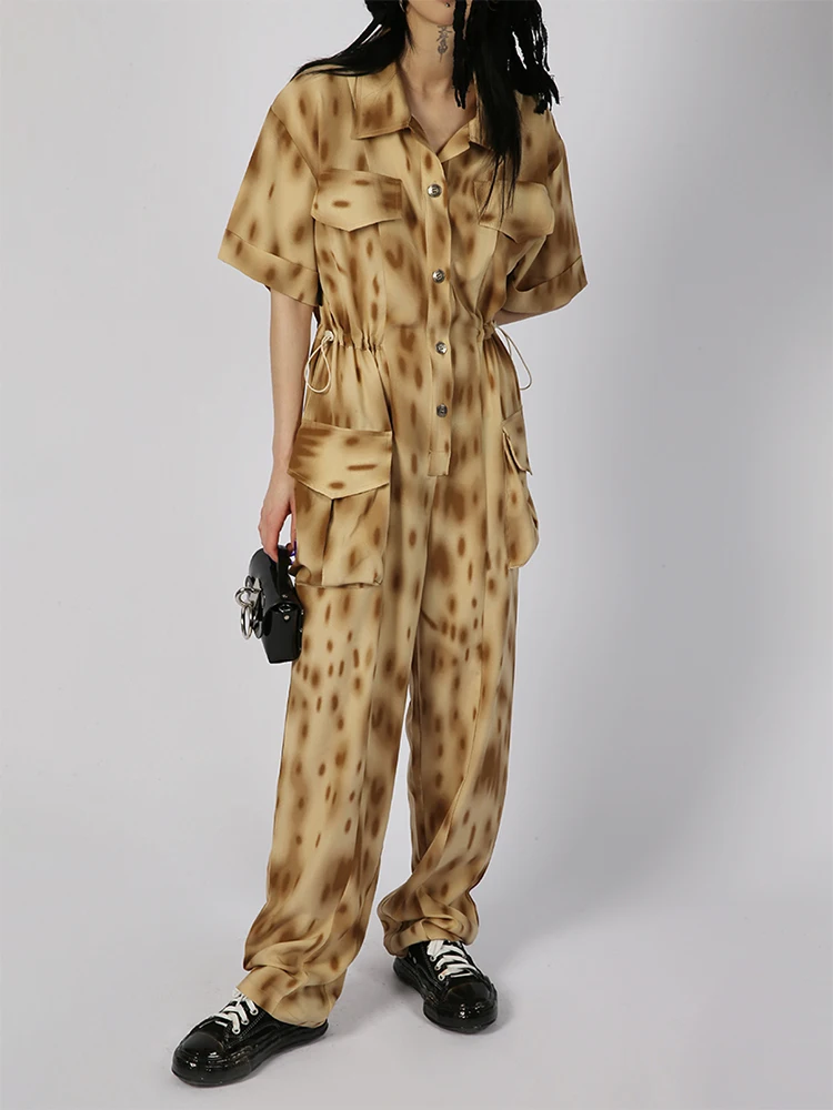Women Summer Jumpsuit Print Casual Trendy Rompers Chic Cool Drawstring Overalls Khaki One Piece Cargo Pants Streetwear
Women Summer Jumpsuit Print Casual Trendy Rompers Chic Cool Drawstring Overalls Khaki One Piece Cargo Pants Streetwear
