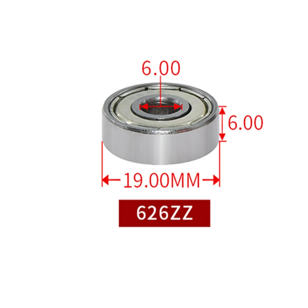 10 Pcs 626 ZZ / 625 ZZ/ 624 ZZ / 688 ZZ Premium Metal Shielded Ball Bearing 626zz 6x19x6mm Chrome Steel (AISI 52100) 50000 Rpm
10 Pcs 626 ZZ / 625 ZZ/ 624 ZZ / 688 ZZ Premium Metal Shielded Ball Bearing 626zz 6x19x6mm Chrome Steel (AISI 52100) 50000 Rpm