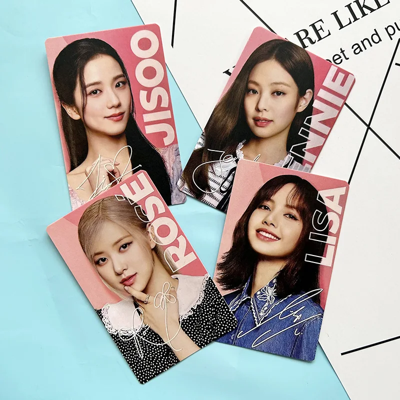 4PCS/Set Kpop Black BORN Pink Venom JENNIE Lomo Cards LISA Rose Jisoo Photo Cards Album Shut Down K Pop Photocard Accessories
4PCS/Set Kpop Black BORN Pink Venom JENNIE Lomo Cards LISA Rose Jisoo Photo Cards Album Shut Down K Pop Photocard Accessories