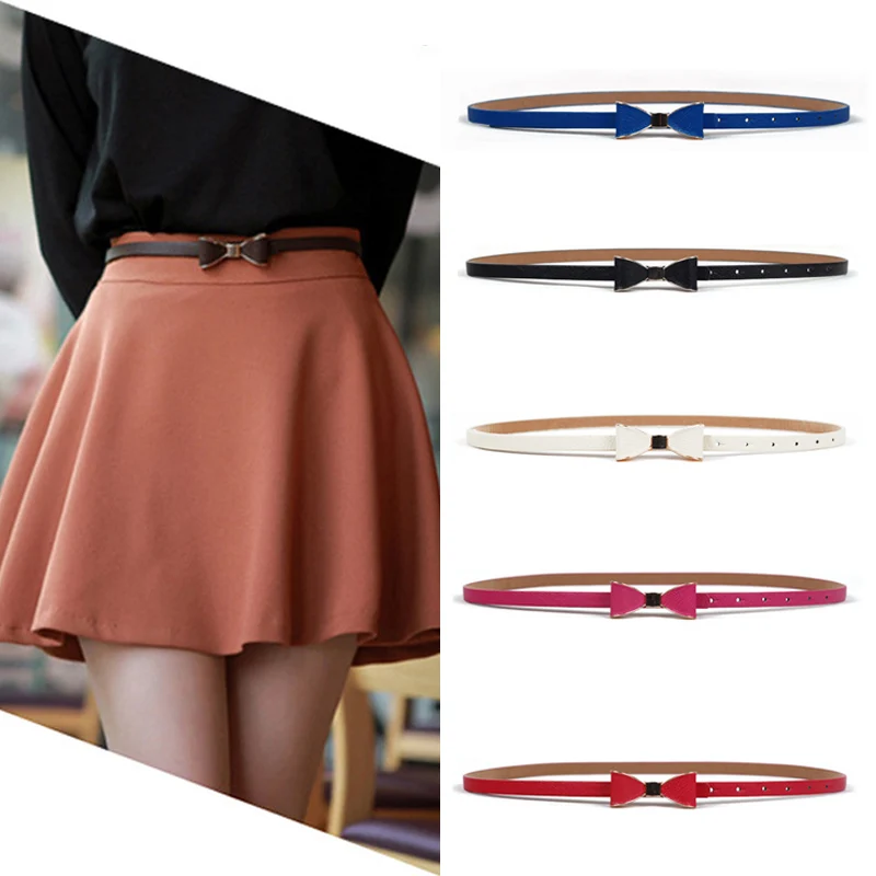 Bowknot Women Belt Sweet Candy Colors Bow PU Leather Thin Belt For Ladies Dress Skinny Waistband Girls Leisure Wild Waist Strap
Bowknot Women Belt Sweet Candy Colors Bow PU Leather Thin Belt For Ladies Dress Skinny Waistband Girls Leisure Wild Waist Strap