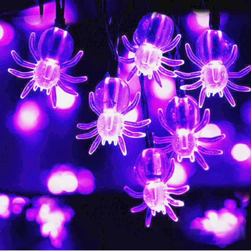 Halloween Horrible Spider Style Light 10ED Battery Powered Led Spider Bats String Lights for Halloween Party Yard Decorations 
Halloween Horrible Spider Style Light 10ED Battery Powered Led Spider Bats String Lights for Halloween Party Yard Decorations