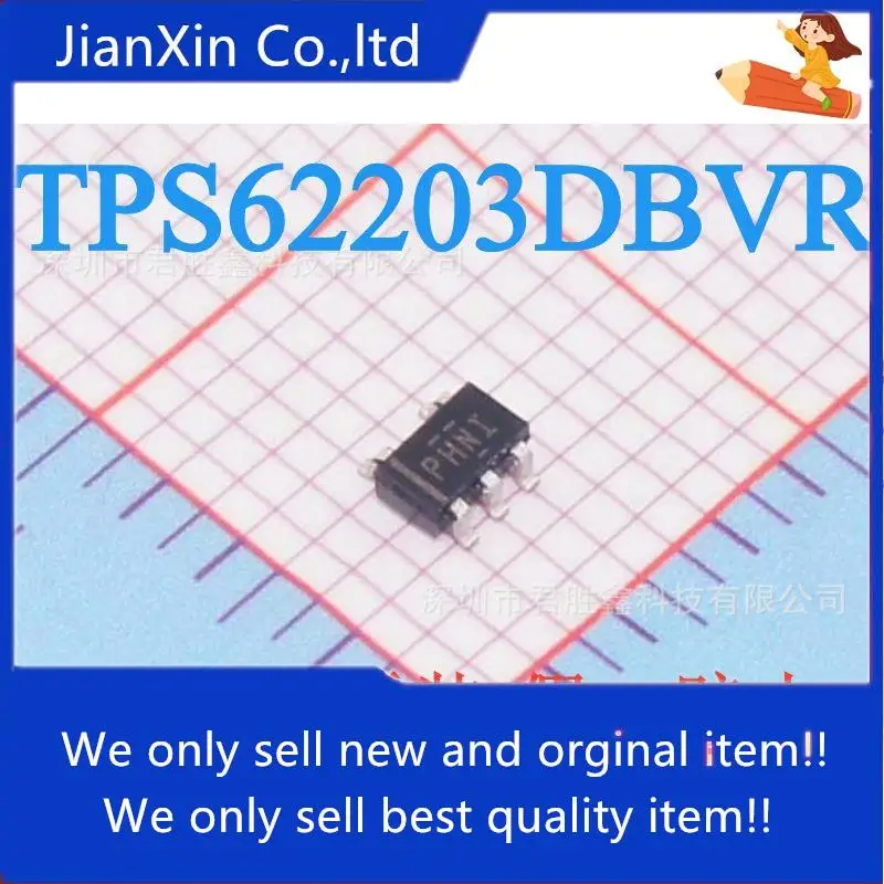 10 шт., 100% оригинальный новый TPS62203 TPS62203DBVR Silkscreen PHN строгий импульсный регулятор
10 шт., 100% оригинальный новый TPS62203 TPS62203DBVR Silkscreen PHN строгий импульсный регулятор