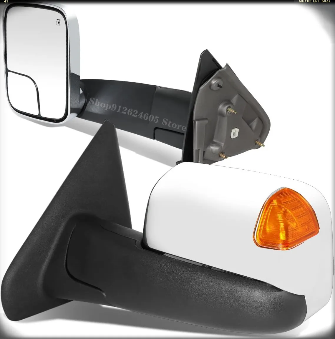 

TWM-012-T999-CH-AM Adjustable Powered Heated Towing Mirrors W/LED Turn Signal Compatible With 02-08 Ram 1500/03-09 Ram 2500 3500