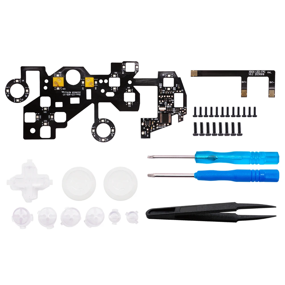 Thumbstick Share Option Home Face Buttons Controller Light Board Panel Kit for XBOX ONE S Game Accessory
Thumbstick Share Option Home Face Buttons Controller Light Board Panel Kit for XBOX ONE S Game Accessory