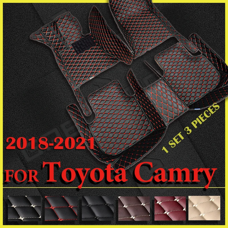 

Автомобильные коврики для Toyota Camry, не гибридные, 2018, 2019, 2020, 2021, индивидуальные подкладки для ног, Обложка, аксессуары для интерьера