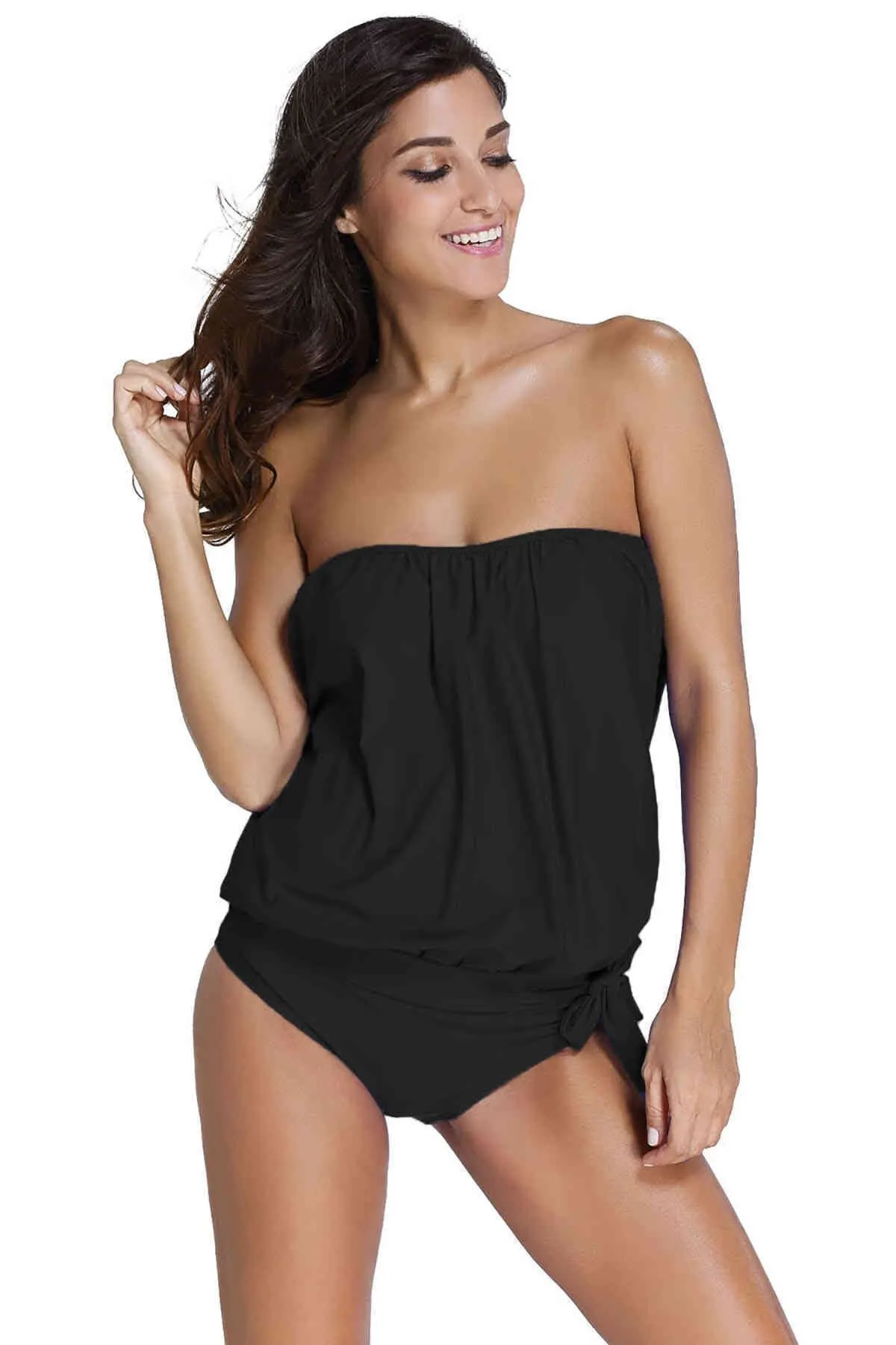 Women's Swimsuit Black Long Tankini Bikini Set One Piece Swimwear Female Push Up Suit Monokini Brazilian Swimming Suits
Women's Swimsuit Black Long Tankini Bikini Set One Piece Swimwear Female Push Up Suit Monokini Brazilian Swimming Suits