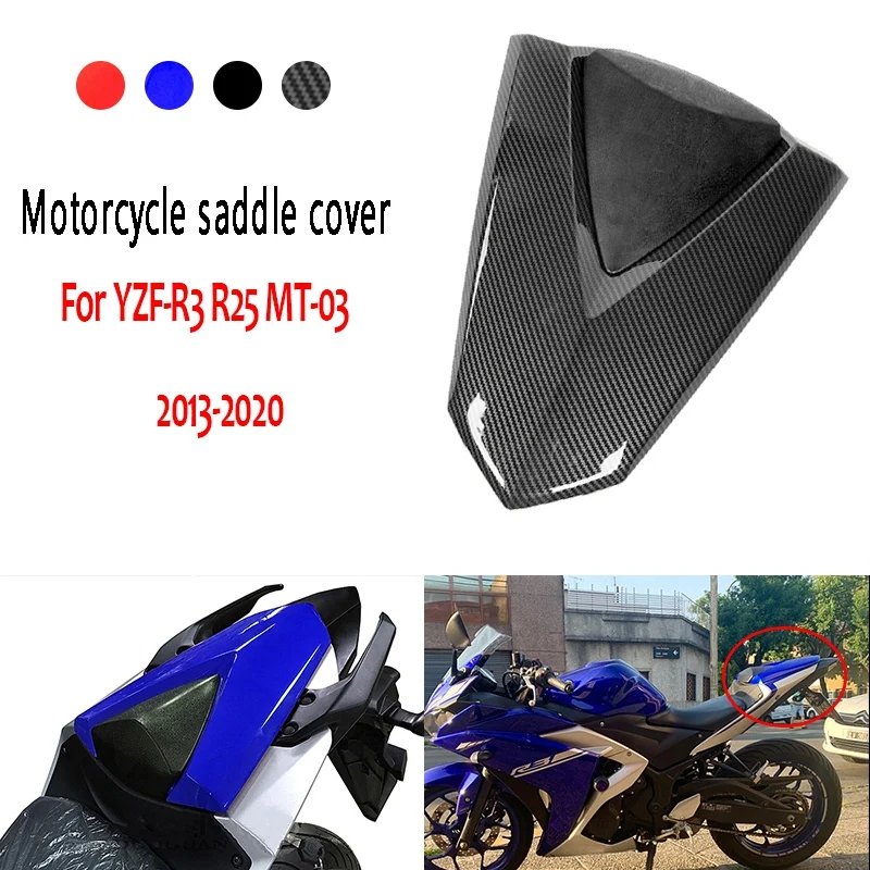 Motorcycle Saddle Cover Solo Seat Cowl Rear Passenger Seat Cover For Yamaha R25 MT-25 YZF-R3 MT03 2013-2020
Motorcycle Saddle Cover Solo Seat Cowl Rear Passenger Seat Cover For Yamaha R25 MT-25 YZF-R3 MT03 2013-2020
