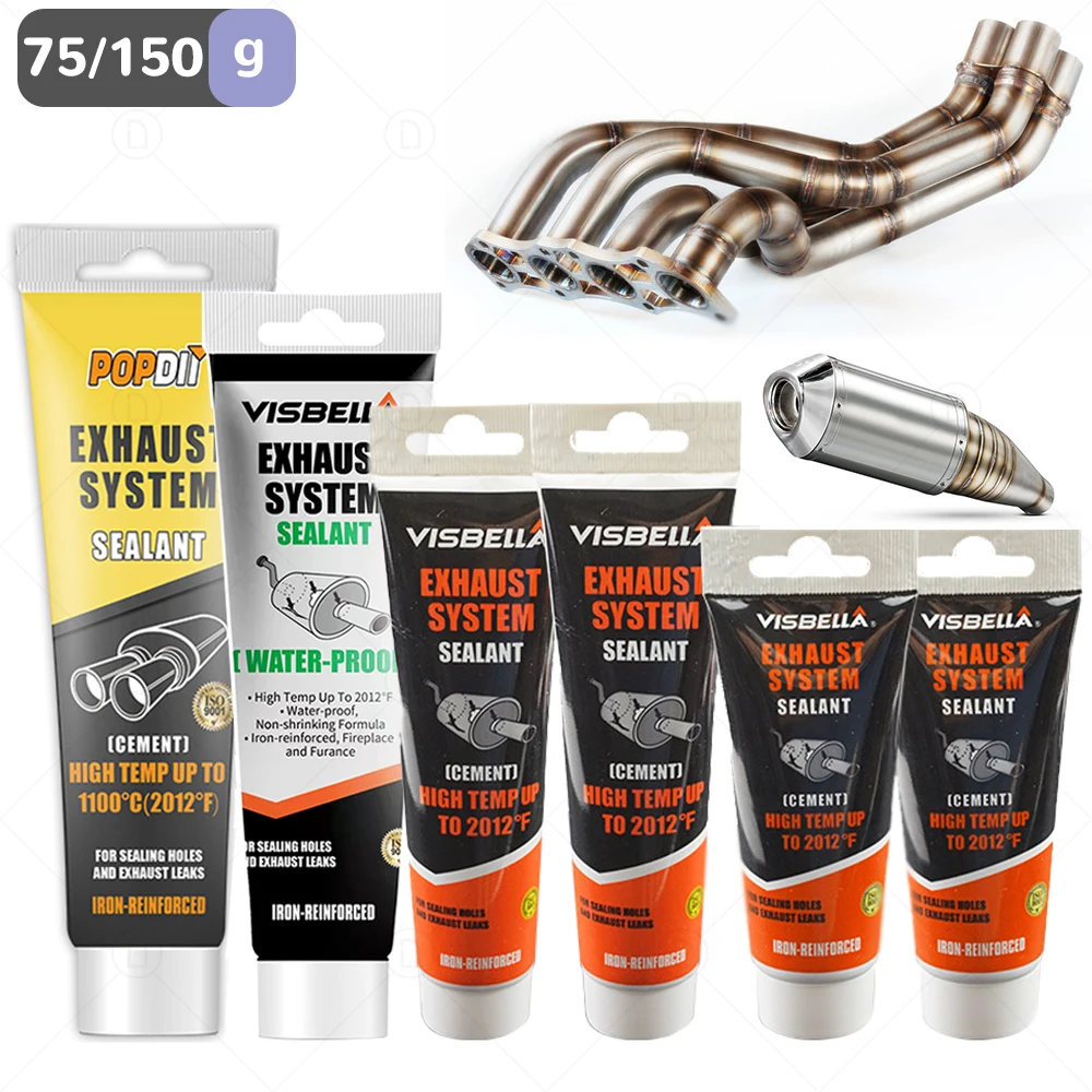 

Metel Exhaust System Paste Car Pipes Repair Sealant High Temperature Pipe Glue Air Leaks Plugging Repair Adhesive Filler