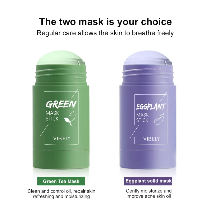 VIBELY Solid Mask Stick Deep Cleansing Oil Control Moisturizing Cleaning Mask Acne Treatment Blackhead Remove Pores Purifying
VIBELY Solid Mask Stick Deep Cleansing Oil Control Moisturizing Cleaning Mask Acne Treatment Blackhead Remove Pores Purifying