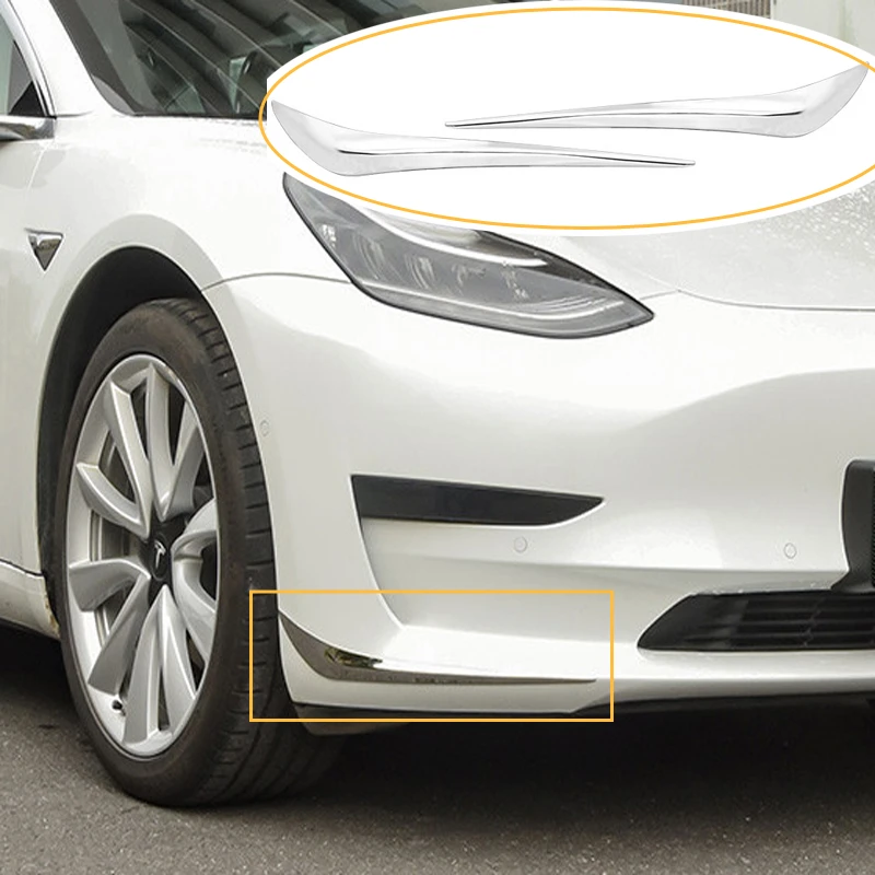 For Tesla Model 3 Front Bumper Corner Protector Guard Scratch Strips Fog Lamp Spoiler Stainless Steel Protection Trim Stickers
For Tesla Model 3 Front Bumper Corner Protector Guard Scratch Strips Fog Lamp Spoiler Stainless Steel Protection Trim Stickers