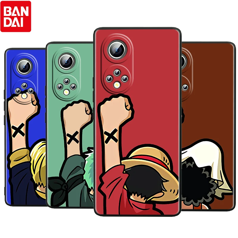 

One Piece Boy Luffy For Honor 60 50 30 V30 X30i V20 20E X20 Pro Plus SE Lite 5G Silicone Black Soft Phone Case Cover Coque Capa