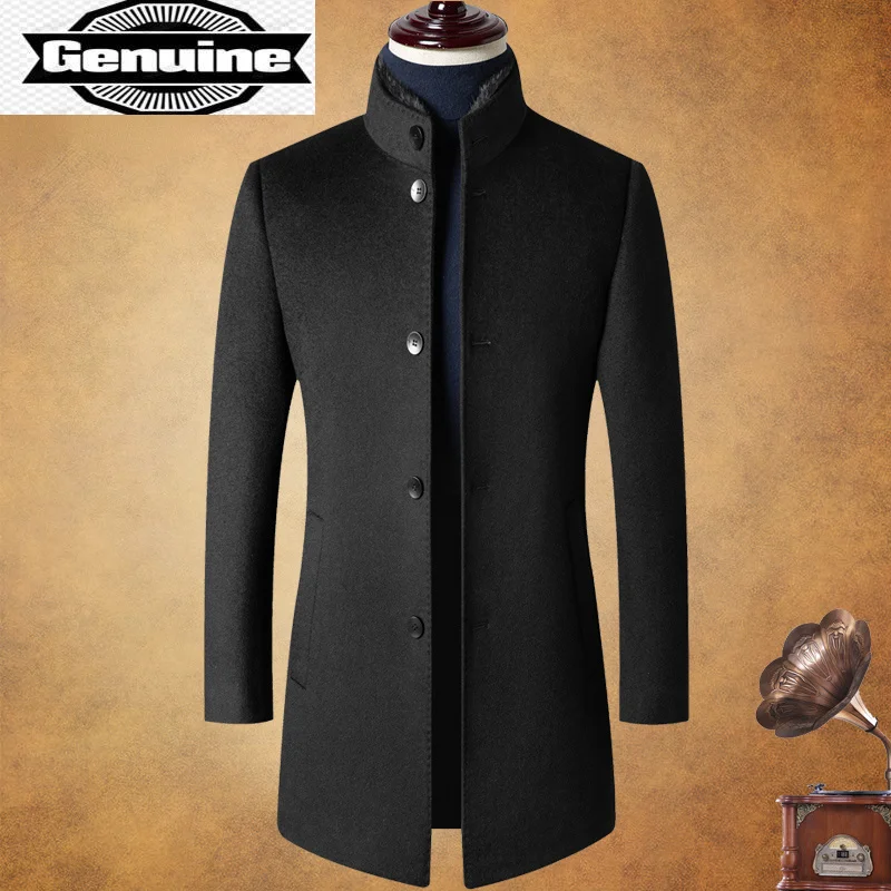 Winter 100% Wool Coat Autumn Men's Medium Business Casual Down Liner Woolen Coat Male Mink Collar Jacket for Men Chaqueta Hombre
Winter 100% Wool Coat Autumn Men's Medium Business Casual Down Liner Woolen Coat Male Mink Collar Jacket for Men Chaqueta Hombre