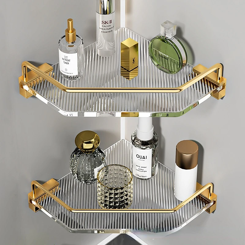 Rack Storage Punch-free Corner Holder Bathroom Home Organizer Roll Shelf Shelves Storage Mount Shower Luxury Wall Paper Golden
Rack Storage Punch-free Corner Holder Bathroom Home Organizer Roll Shelf Shelves Storage Mount Shower Luxury Wall Paper Golden