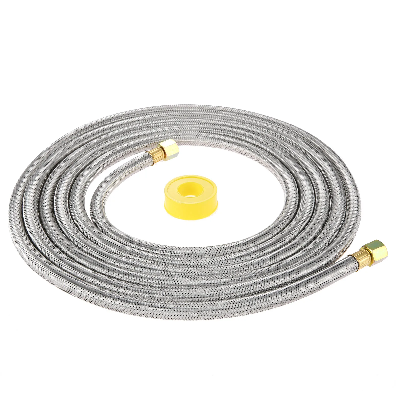 1kit 16Ft Stainless Steel Braided BBQ Grill Extension Propane Hose 3/8 Female Flare Gas Nuts Threads Gas Line Pipe Thread Tape
1kit 16Ft Stainless Steel Braided BBQ Grill Extension Propane Hose 3/8 Female Flare Gas Nuts Threads Gas Line Pipe Thread Tape