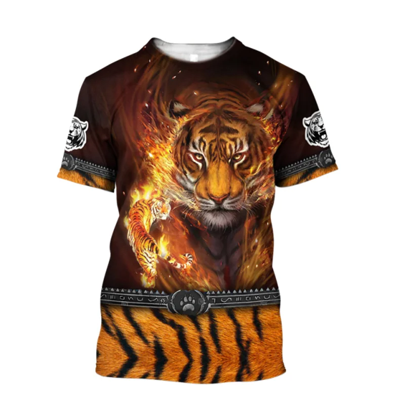 Tiger 3D Digital Print Men's T-Shirt For Man Clothing Summer Trend Short Sleeve Funny Street Style O-Neck Oversized Tee Daily
Tiger 3D Digital Print Men's T-Shirt For Man Clothing Summer Trend Short Sleeve Funny Street Style O-Neck Oversized Tee Daily