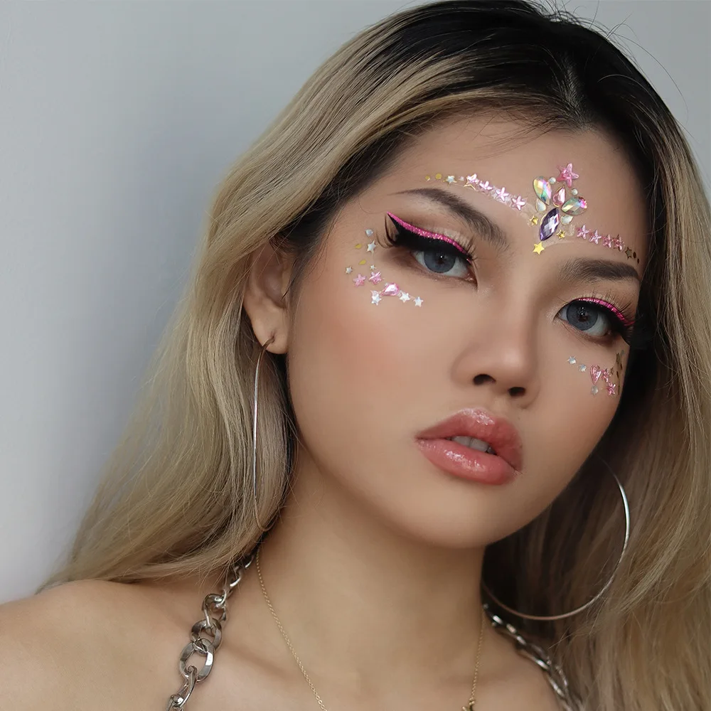 Rhinestones for face Temporary Tattoos Diamond Decorative Eye Face Stickers Fake Tattoo Stage Performance Prom Party Makeup
Rhinestones for face Temporary Tattoos Diamond Decorative Eye Face Stickers Fake Tattoo Stage Performance Prom Party Makeup