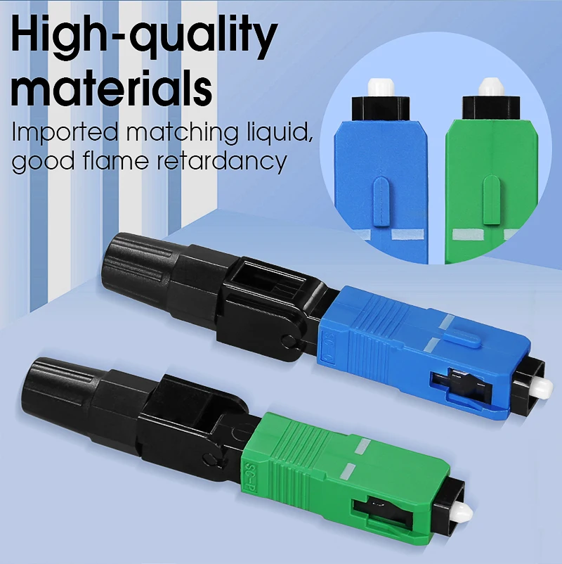 FTTH SC single-mode fiber optic SC APC quick connector Fiber Optic Fast Connecto Telecommunication level
FTTH SC single-mode fiber optic SC APC quick connector Fiber Optic Fast Connecto Telecommunication level