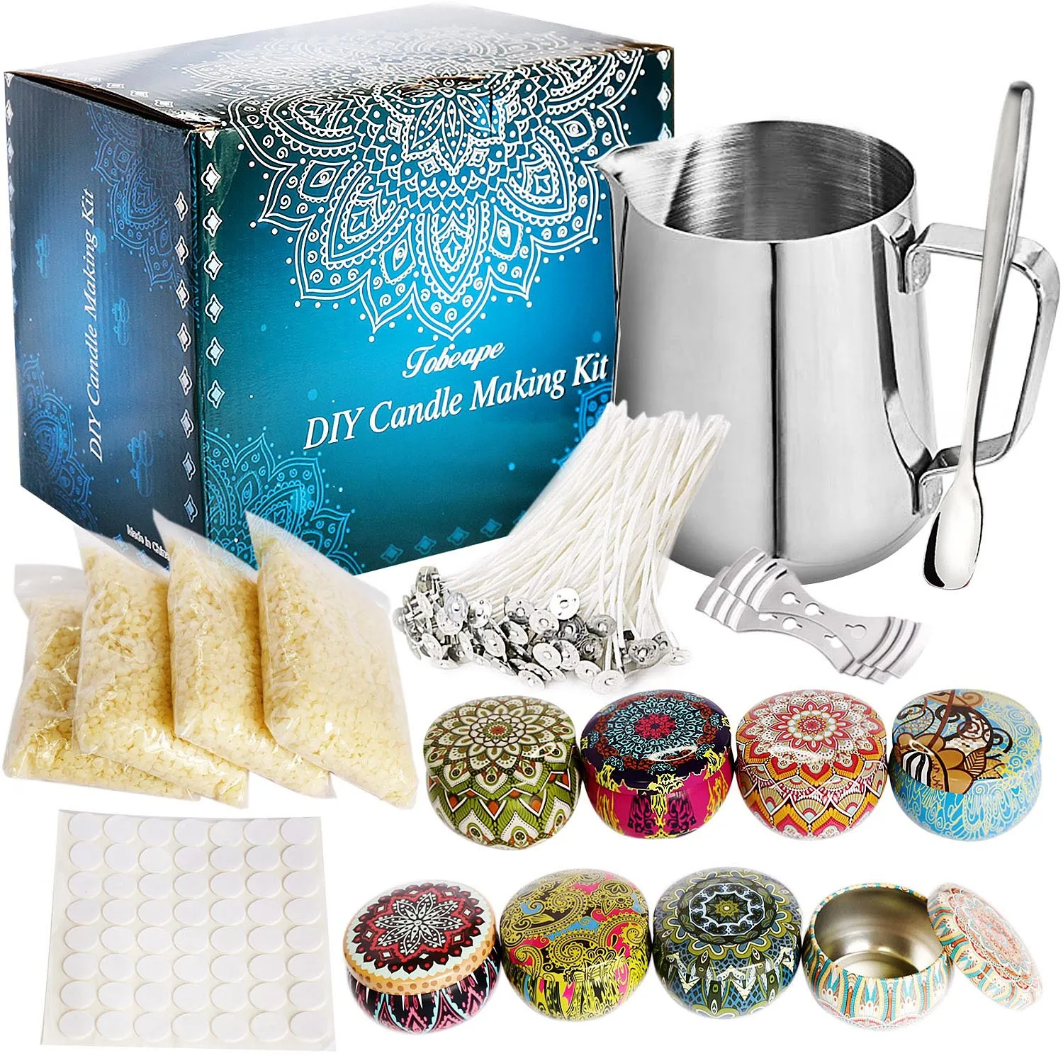 1 Set Candle Making Kit Tool Set Making Tinplate Pot Scented Candle Birthday Candle Mould Handmade DIY Crafts Supplies
1 Set Candle Making Kit Tool Set Making Tinplate Pot Scented Candle Birthday Candle Mould Handmade DIY Crafts Supplies