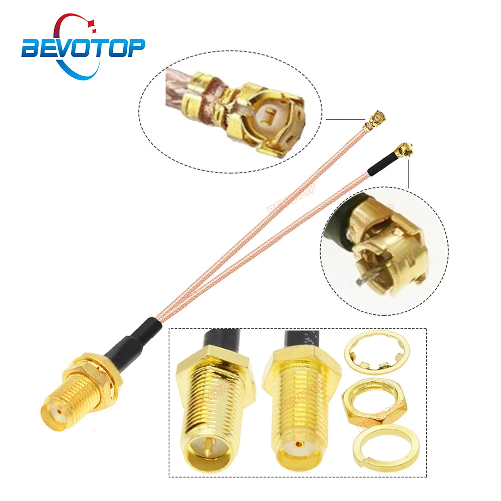 BEVOTOP 1PCS RP-SMA / SMA Female to 1x Mini MS156 Male +1 x U.fl IPX IPEX1 Female RG178 Cable Antenna Extension Jumper Pigtail 
BEVOTOP 1PCS RP-SMA / SMA Female to 1x Mini MS156 Male +1 x U.fl IPX IPEX1 Female RG178 Cable Antenna Extension Jumper Pigtail
