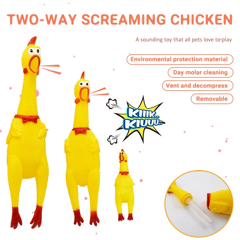2020 Hot Sell Screaming Chicken Pets Dog Toys Squeeze Squeaky Sound Funny Molar Chew Toys Supplies Toy Safety Rubber For Dogs
2020 Hot Sell Screaming Chicken Pets Dog Toys Squeeze Squeaky Sound Funny Molar Chew Toys Supplies Toy Safety Rubber For Dogs