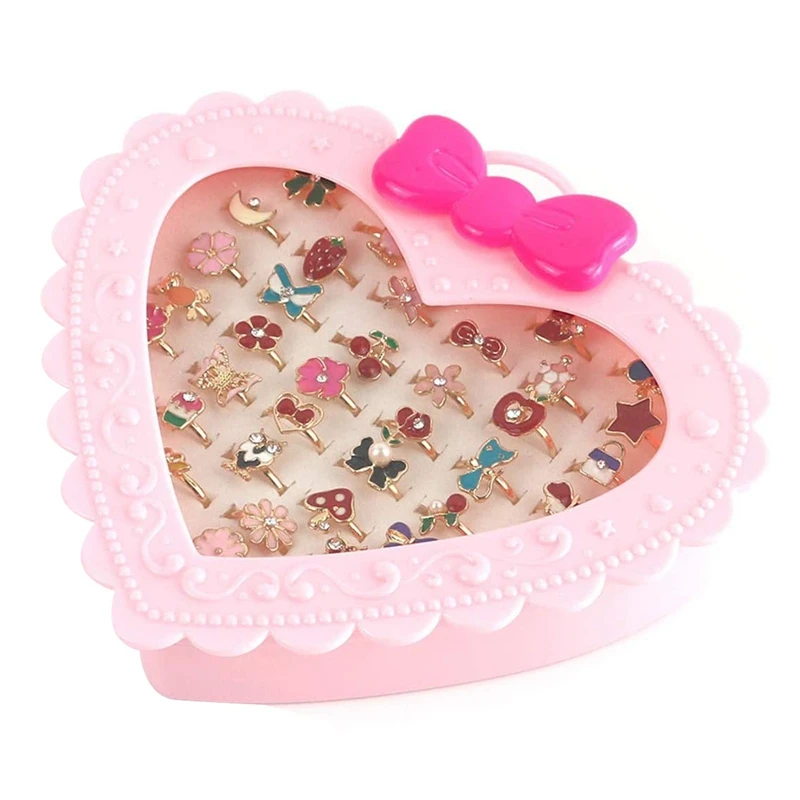 36 Alloy Cartoon Rings, Love Box, Adjustable Ring, Heart-Shaped Boxed Index Finger Ring
36 Alloy Cartoon Rings, Love Box, Adjustable Ring, Heart-Shaped Boxed Index Finger Ring