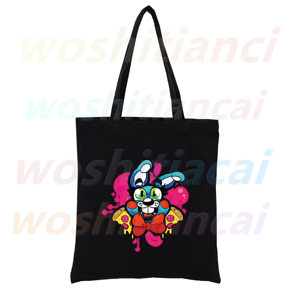 Springtrap Harajuku Fashion Shopping Black Bags Canvas Tote Bag Mom Reusable Cloth Bag Handbag Shoulder Bags
Springtrap Harajuku Fashion Shopping Black Bags Canvas Tote Bag Mom Reusable Cloth Bag Handbag Shoulder Bags