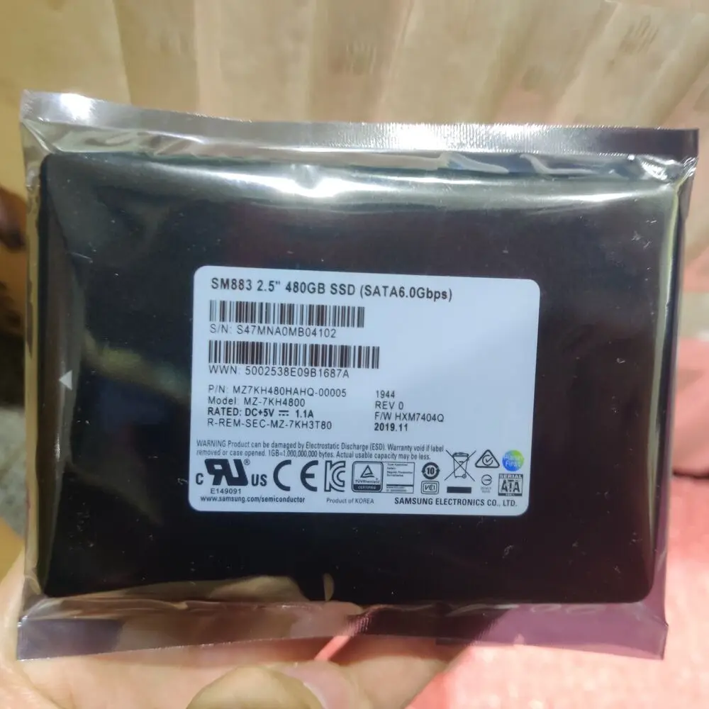 3 84 TB 1 92 960GB 480GB SSD Samsung SM883 2 5 R-REM-SCE-MZ-7KH3T80 SATA6.0Gbps MZ7KH480HAHQ-00005 | Компьютеры и офис