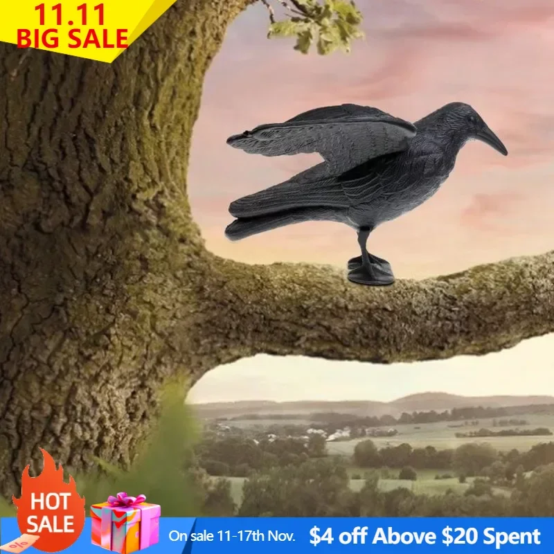 Black Crow Hunting Durable Garden Flocked Hard Decoy Raven Plastic Halloween Prop For Shooting Home Yard Field Decoration
Black Crow Hunting Durable Garden Flocked Hard Decoy Raven Plastic Halloween Prop For Shooting Home Yard Field Decoration