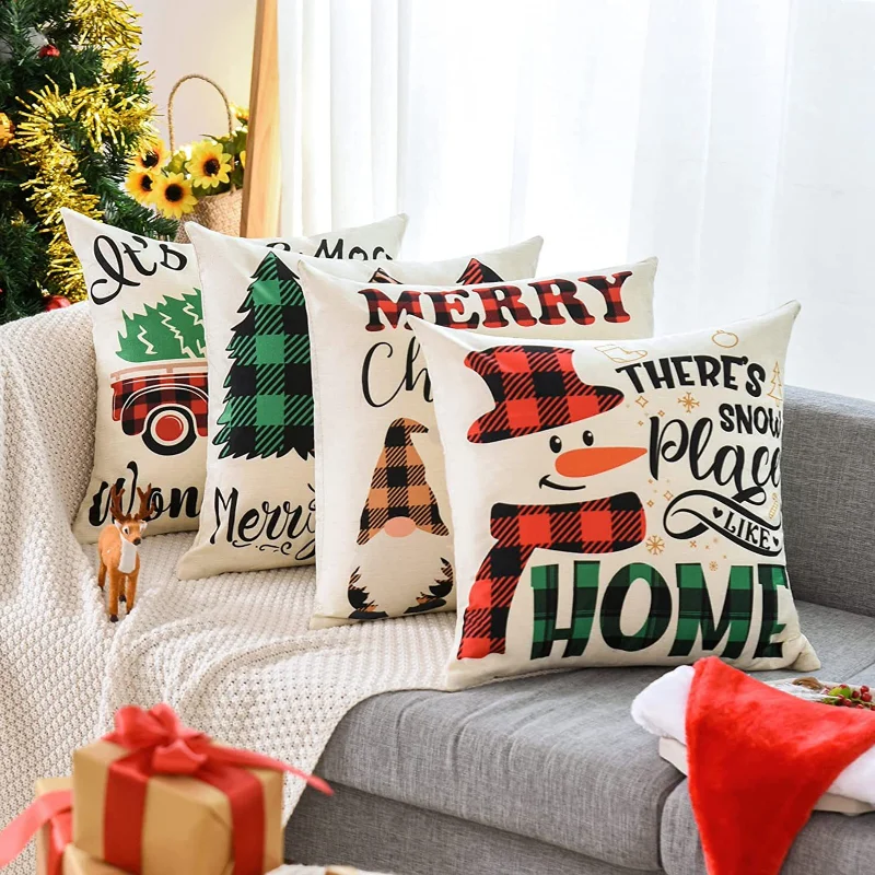 New Pillowcase Christmas Pillow Linen Print Cushion Living Room Sofa Home Pillow Cover Decorative
New Pillowcase Christmas Pillow Linen Print Cushion Living Room Sofa Home Pillow Cover Decorative