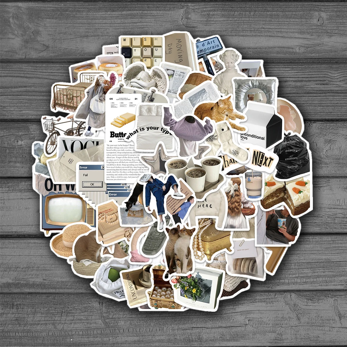 63PCS Ins Relax Style Enjoy life Stickers Vintage Retro Vsco Cute Gifts Cartoon Waterproof Laptop Kids Toy Scrapbook Decals 
63PCS Ins Relax Style Enjoy life Stickers Vintage Retro Vsco Cute Gifts Cartoon Waterproof Laptop Kids Toy Scrapbook Decals