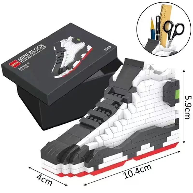 Building blocks shoes assembled educational basketball shoes model girl boy series ornaments model gift toys
Building blocks shoes assembled educational basketball shoes model girl boy series ornaments model gift toys