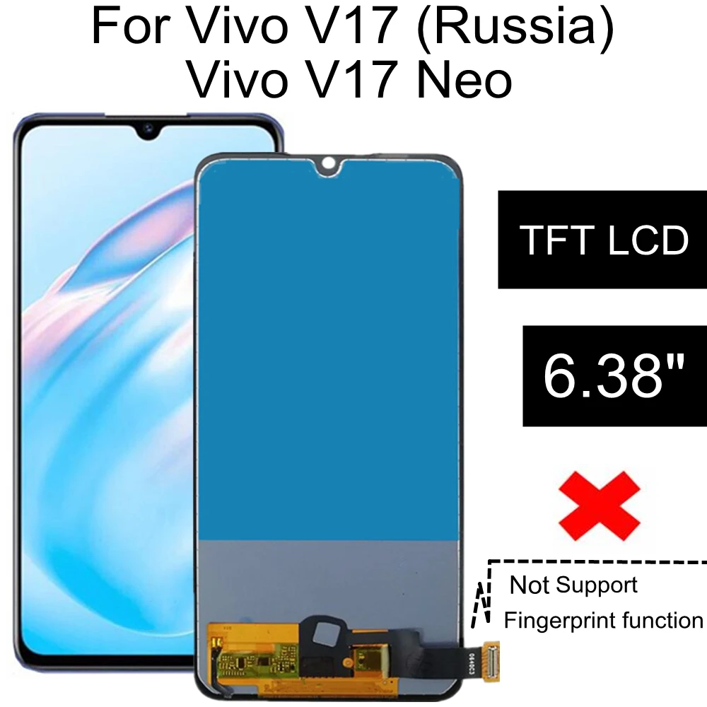 6.38'' TFT LCD For vivo V17 Russia LCD V1945A LCD Display Touch Screen Digitizer Assembly Replace For Vivo v17 Neo LCD
6.38'' TFT LCD For vivo V17 Russia LCD V1945A LCD Display Touch Screen Digitizer Assembly Replace For Vivo v17 Neo LCD