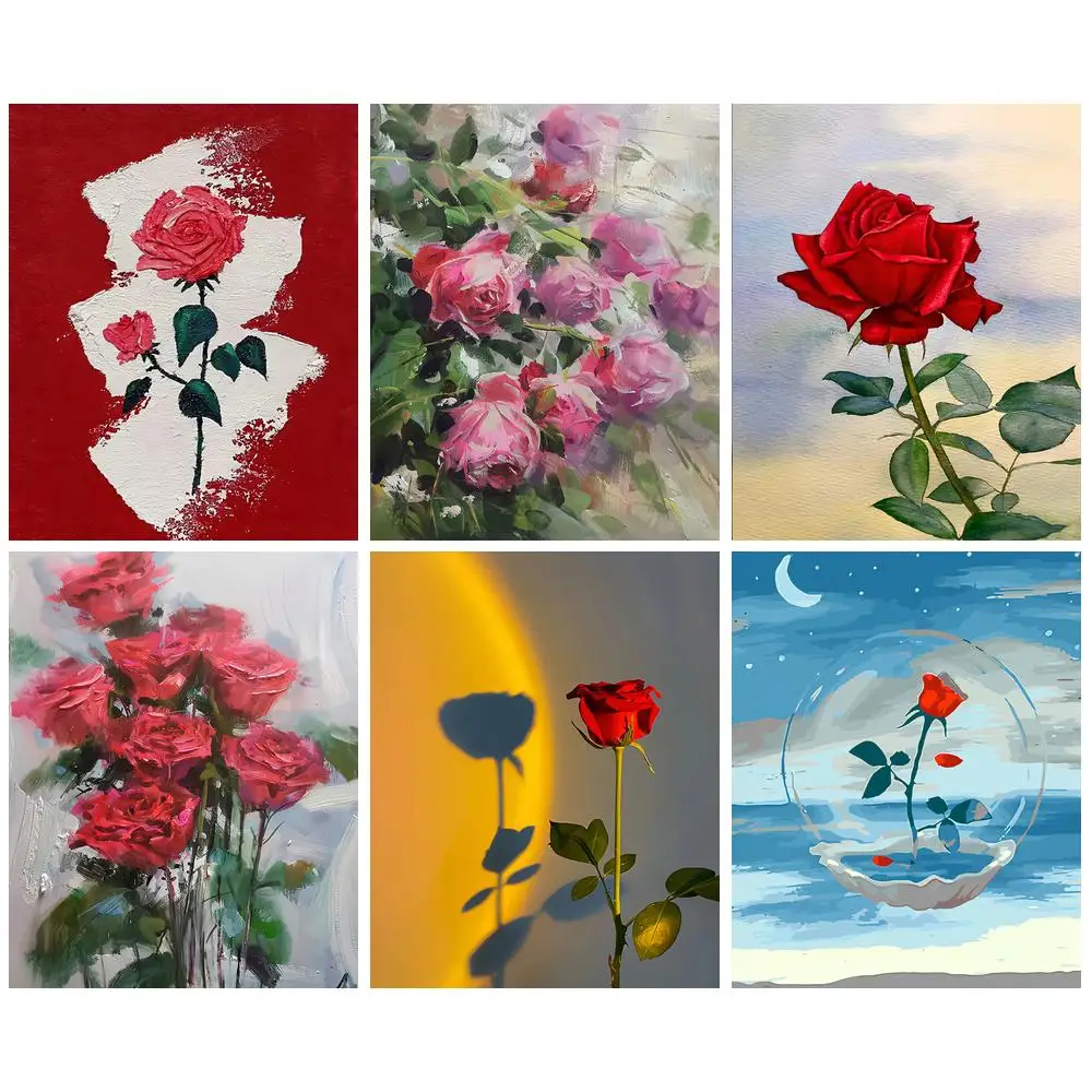 GATYZTORY 60x75cm Painting By Numbers Frameless Rose Flower Paint By Numbers On Canvas DIY Number Painting Scenery Home Decor
GATYZTORY 60x75cm Painting By Numbers Frameless Rose Flower Paint By Numbers On Canvas DIY Number Painting Scenery Home Decor