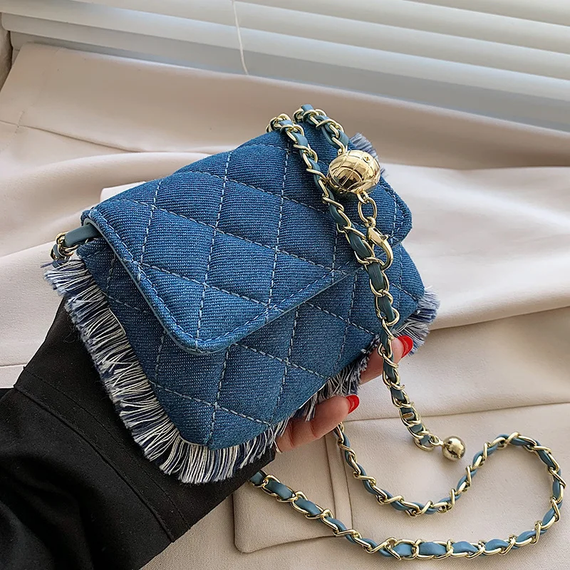 Джинсовая женская сумка на цепочке, повседневные сумки через плечо для женщин, миниатюрная роскошная сумка, Женская трендовая Наплечная Су...
Джинсовая женская сумка на цепочке, повседневные сумки через плечо для женщин, миниатюрная роскошная сумка, Женская трендовая Наплечная Су...