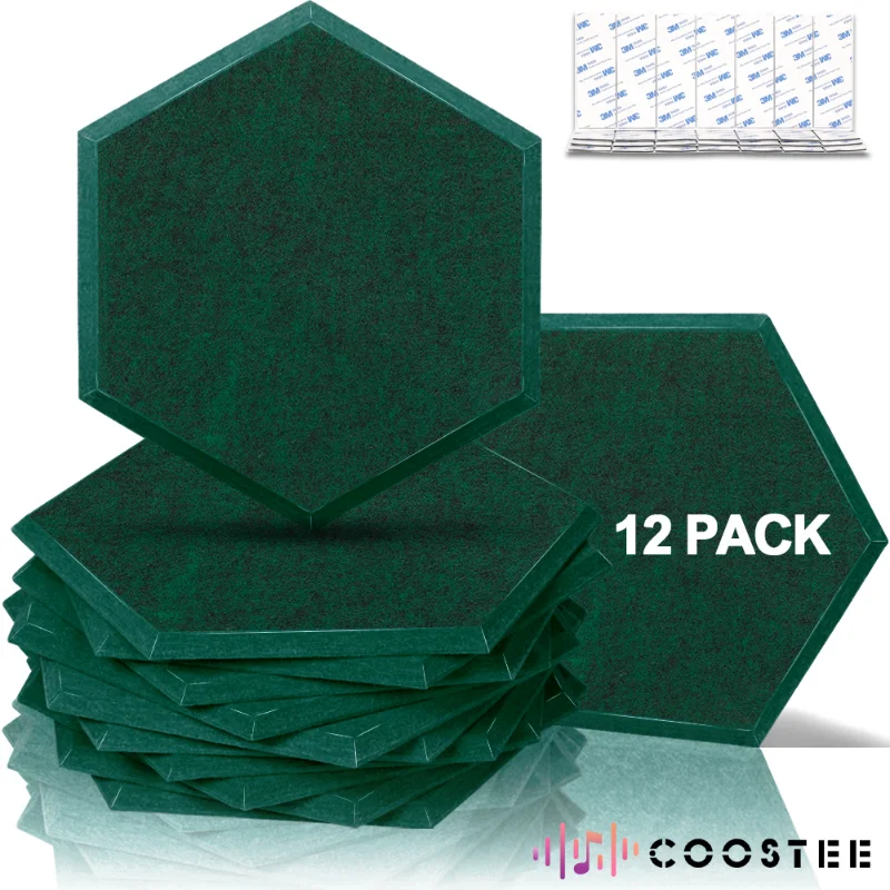 12 Pcs Acoustic Panels for Noise Insulation In Home Studio Bedroom Walls Sound-absorbing Panels Hexagon Decor Soundproof Padding
12 Pcs Acoustic Panels for Noise Insulation In Home Studio Bedroom Walls Sound-absorbing Panels Hexagon Decor Soundproof Padding