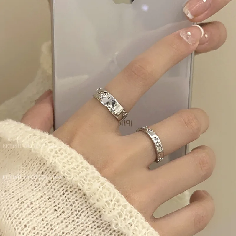 925 Silver Color Irregular Narrow Patter Open Rings For Women Female Simple Retro Style Handmade Fine Jewelry Bijoux Birthday
925 Silver Color Irregular Narrow Patter Open Rings For Women Female Simple Retro Style Handmade Fine Jewelry Bijoux Birthday