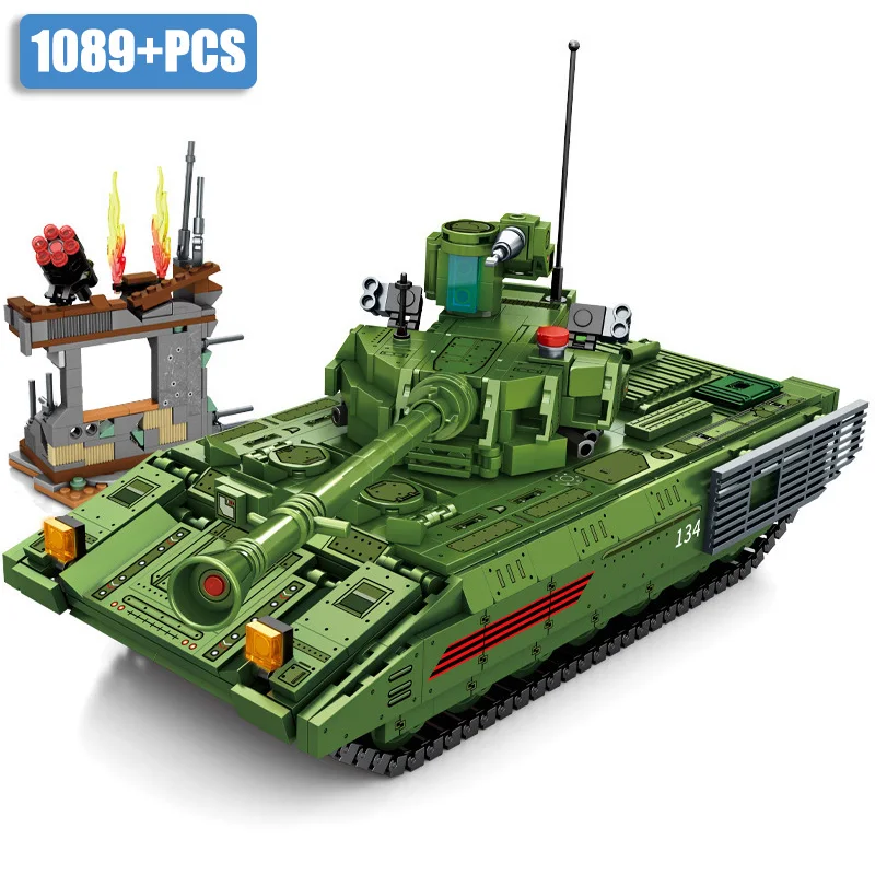 Military Series 1089pcs M14 Main Battle Tank Assemble Building Blocks MOC Army Armed Car Model Bricks Toys For Children Gifts
Military Series 1089pcs M14 Main Battle Tank Assemble Building Blocks MOC Army Armed Car Model Bricks Toys For Children Gifts