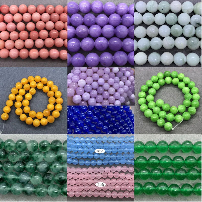 Wholesale Spacer Beads for Bracelet Making Nature Chalcedony beads Round Bead Jewelry Handmade 6/8/10mm 
Wholesale Spacer Beads for Bracelet Making Nature Chalcedony beads Round Bead Jewelry Handmade 6/8/10mm