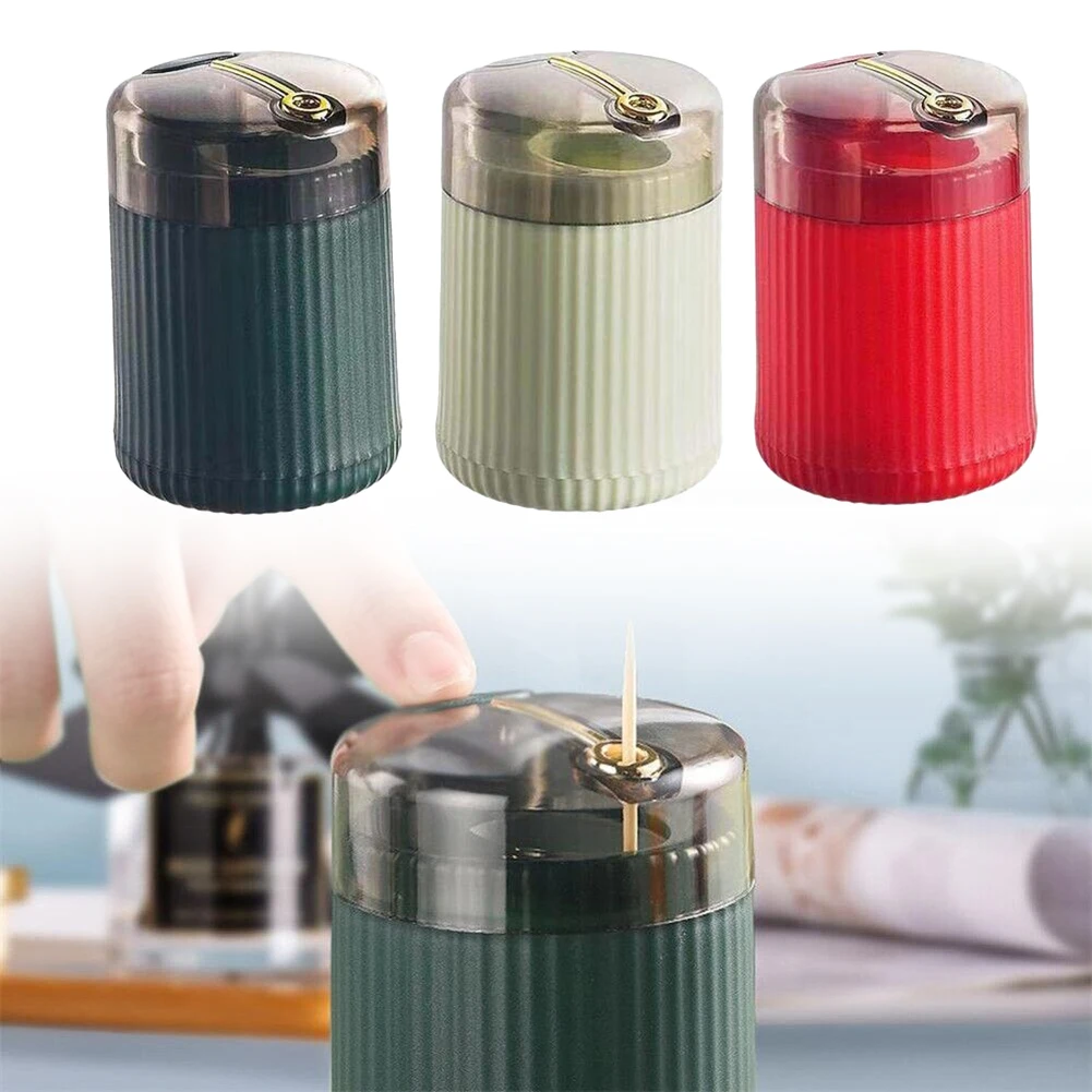 Simple Toothpick Boxs Toothpick Dispenser Ceative Push Automatic Eject Toothpick Jar Holder Household Convenient Home Gadget
Simple Toothpick Boxs Toothpick Dispenser Ceative Push Automatic Eject Toothpick Jar Holder Household Convenient Home Gadget