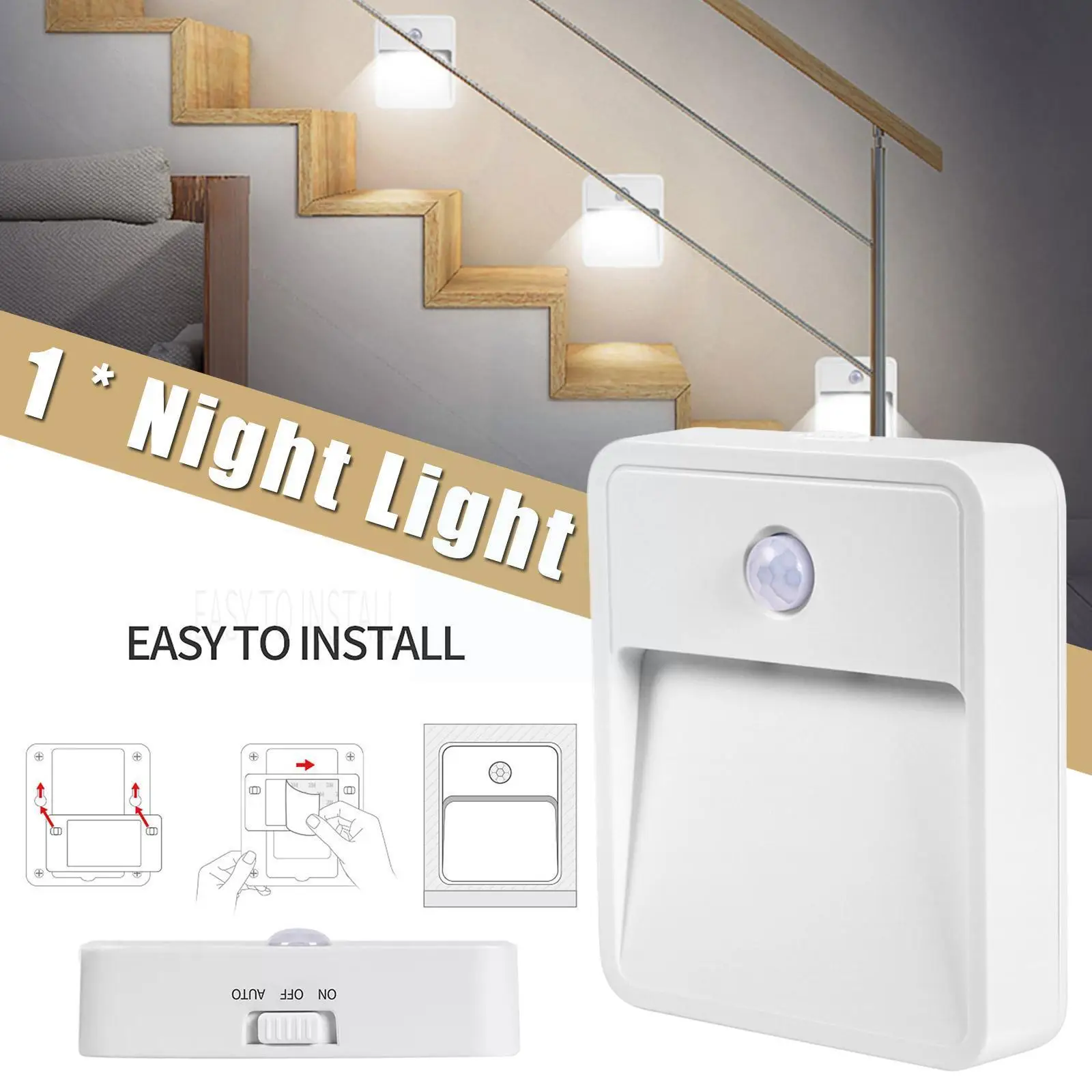 Human Body Induction Night Lamp Motion Sensing LED Night Light Dimmable Study Room Bedside Wireless Light Lamp For Kids Bed P8G6
Human Body Induction Night Lamp Motion Sensing LED Night Light Dimmable Study Room Bedside Wireless Light Lamp For Kids Bed P8G6
