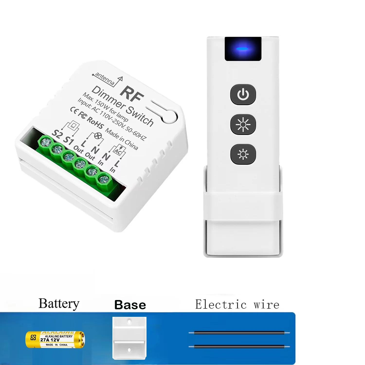 Беспроводной диммер WenQia 10-150Вт
Беспроводной диммер WenQia 10-150Вт