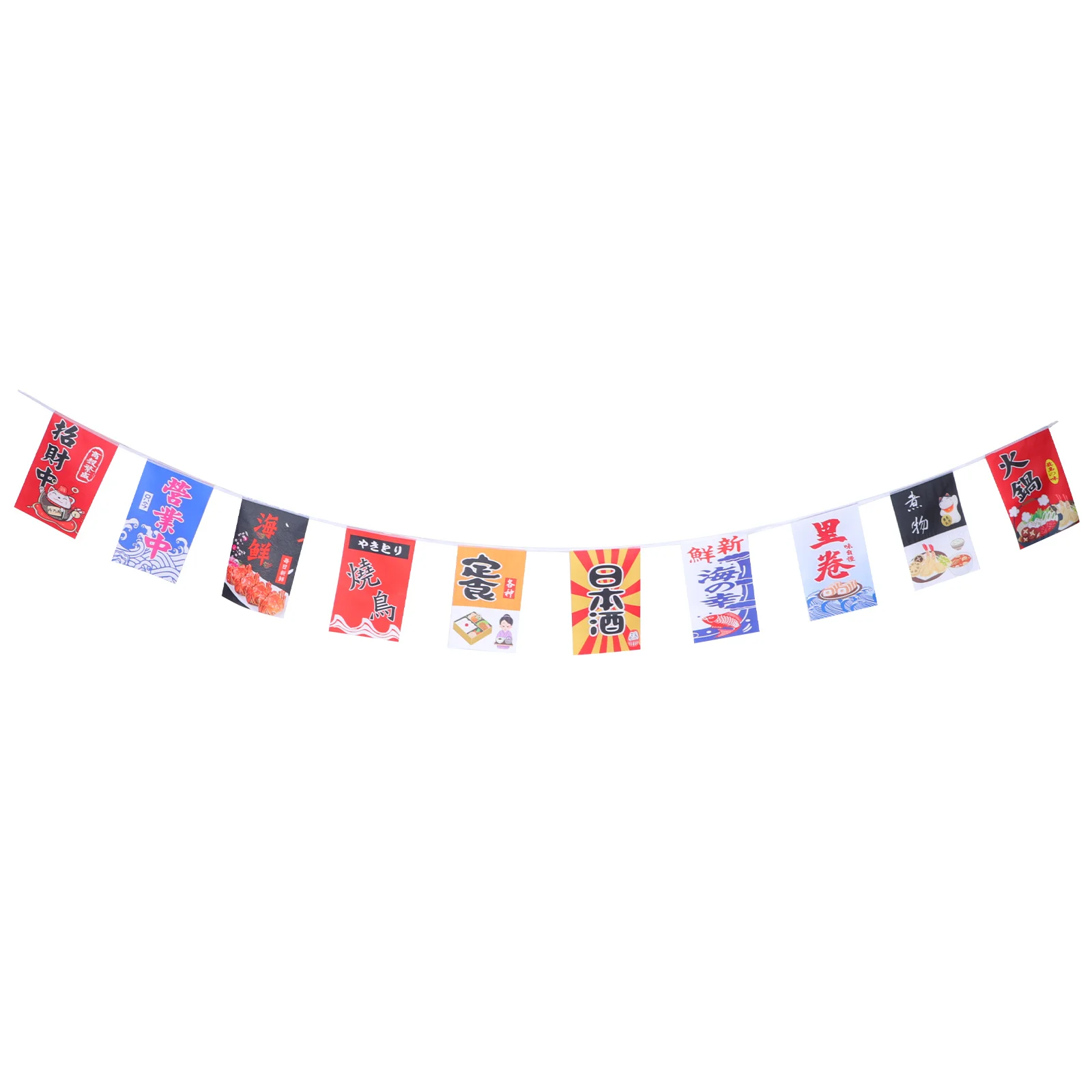 Hanging Pictures Home Supply Tea Room Flag Japanese Style Colored Sushi Bunting Banner Shop Colorful Decor
Hanging Pictures Home Supply Tea Room Flag Japanese Style Colored Sushi Bunting Banner Shop Colorful Decor