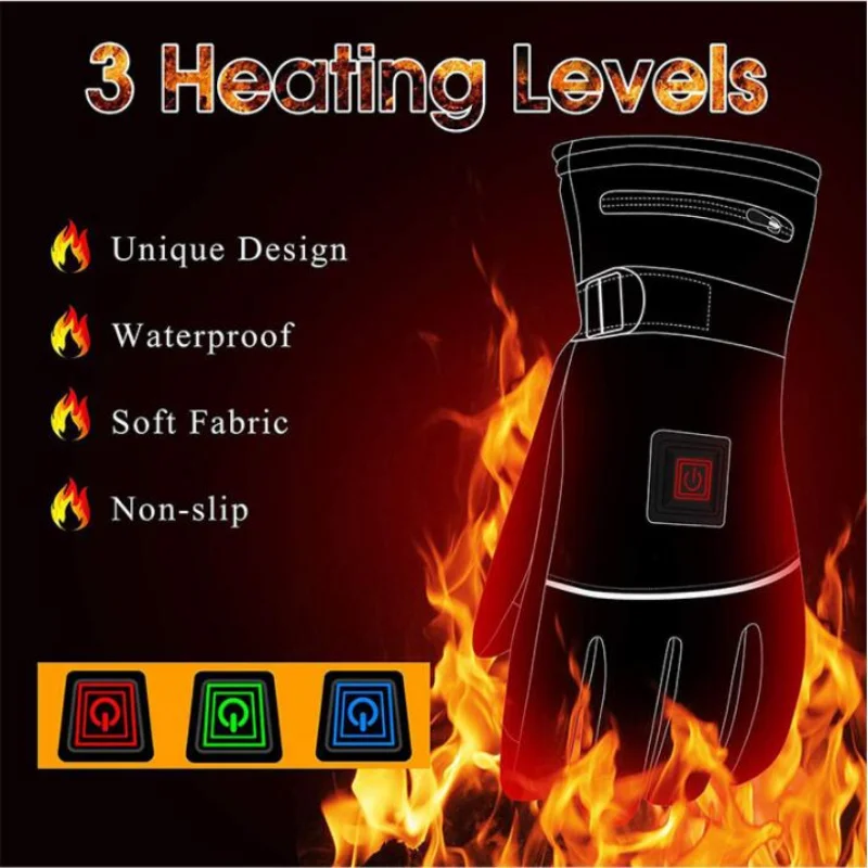 Winter Gloves Cotton Heating Hand Warmer Electric Thermal Gloves Waterproof Cycling Motorcycle Bicycle Ski Outdoor
Winter Gloves Cotton Heating Hand Warmer Electric Thermal Gloves Waterproof Cycling Motorcycle Bicycle Ski Outdoor
