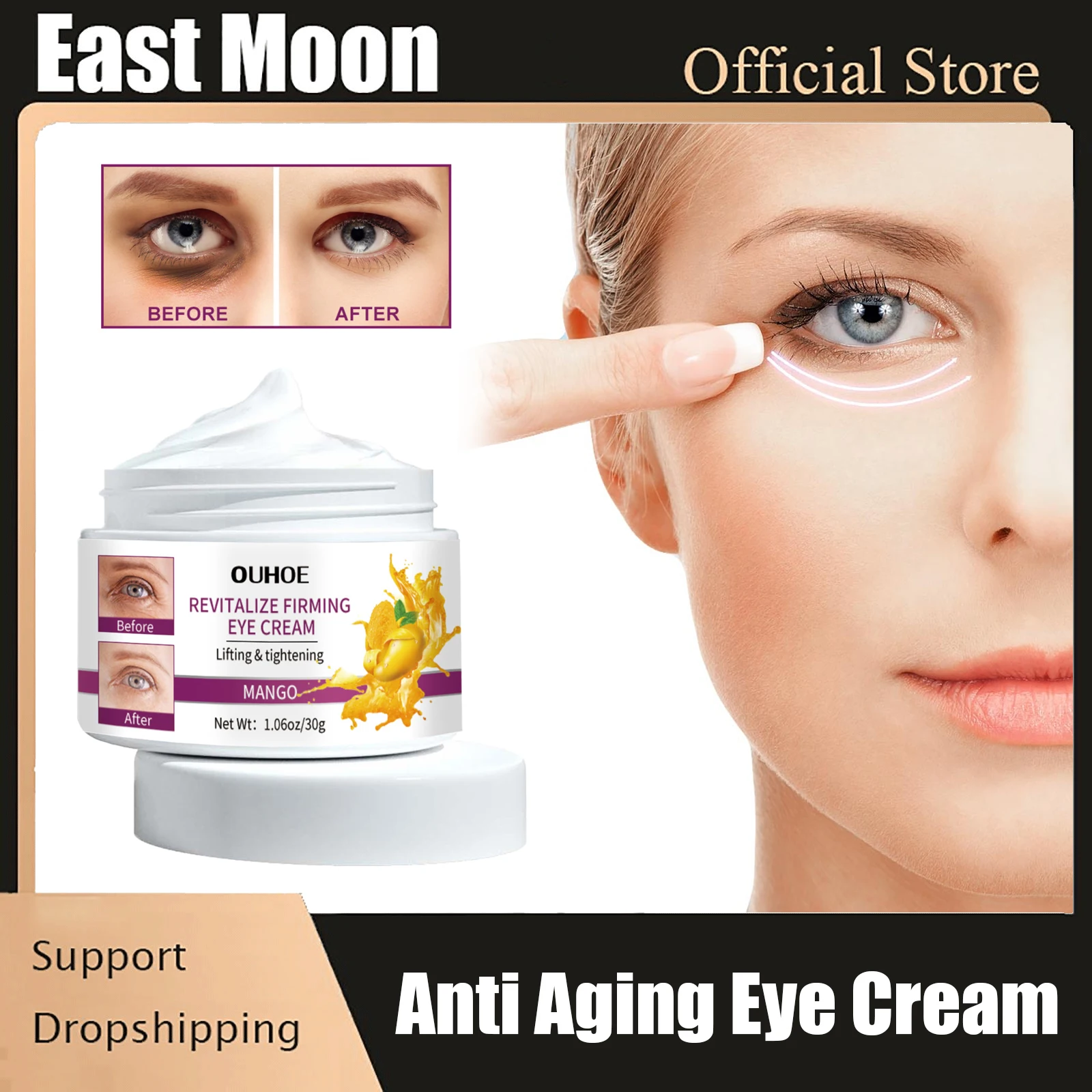 Mango Anti Wrinkle Eye Cream Nourishing Lift Firming Fade Fine Lines Dark Circle Remover Whitening Brighten Anti Aging Eye Cream
Mango Anti Wrinkle Eye Cream Nourishing Lift Firming Fade Fine Lines Dark Circle Remover Whitening Brighten Anti Aging Eye Cream