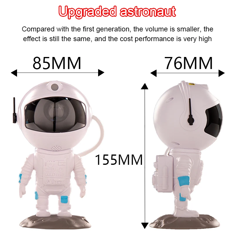 Astronaut Star Sky Projection Lamp Full Of Stars Atmosphere Small Night Light Astronaut Laser Nebula Lamp Decoration Home
Astronaut Star Sky Projection Lamp Full Of Stars Atmosphere Small Night Light Astronaut Laser Nebula Lamp Decoration Home
