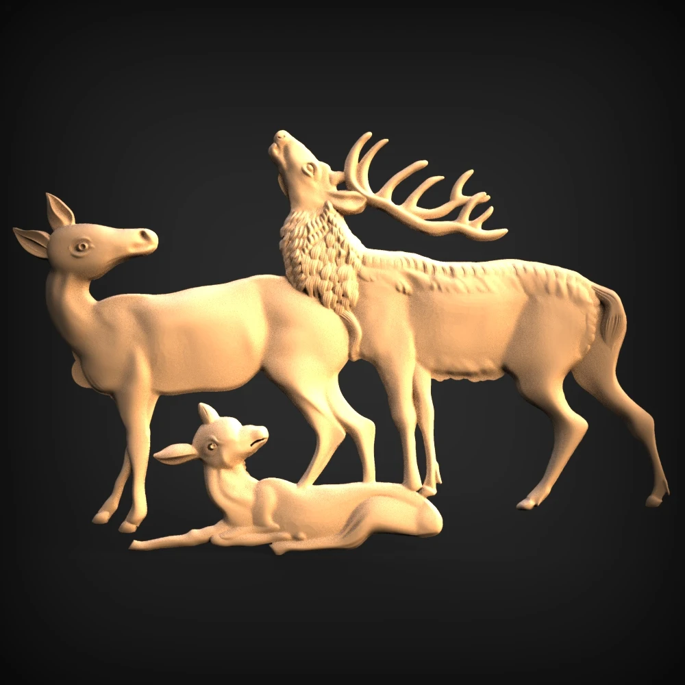 Deers семейство STL 3D модель цифровой рельефный файл для ЧПУ маршрутизатора гравировки резьбы Artcam Aspire (An19)
Deers семейство STL 3D модель цифровой рельефный файл для ЧПУ маршрутизатора гравировки резьбы Artcam Aspire (An19)