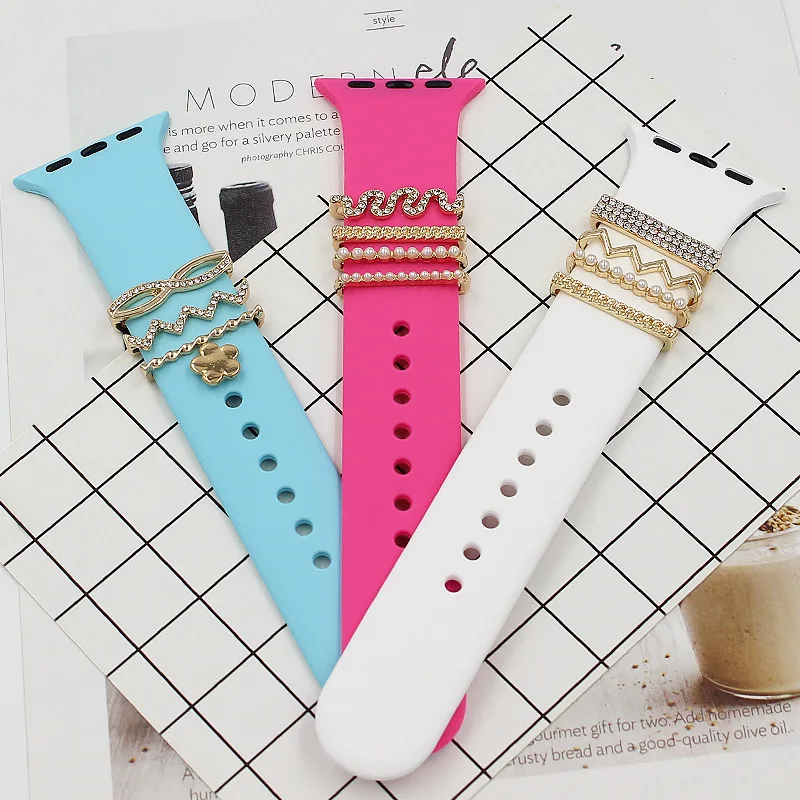 4pcs/set Disney Metal Diamond Strap Decoration Ring for Apple Watch Band Charms Accessories for Iwatch Silicone Bracelet
4pcs/set Disney Metal Diamond Strap Decoration Ring for Apple Watch Band Charms Accessories for Iwatch Silicone Bracelet